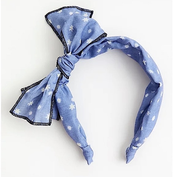 ✨ HOST PICK ✨TORRID CHAMBRAY & STARS BOW HEADBAND - Picture 1 of 5